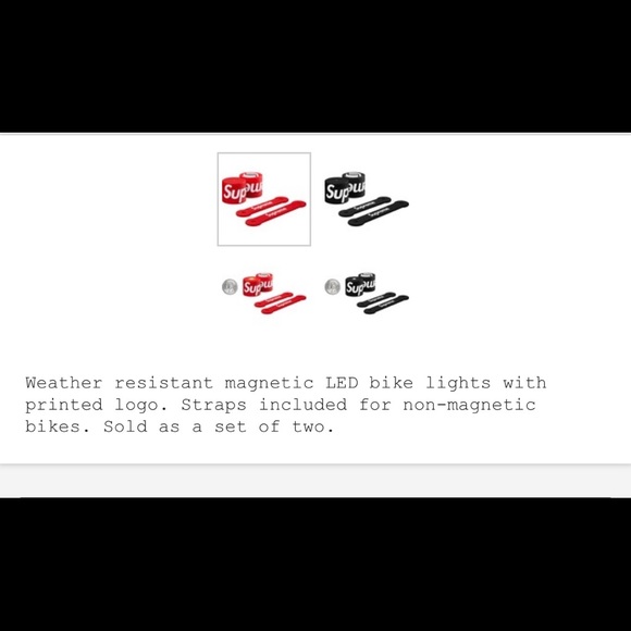 Supreme/Lucetta Magnetic Bike Lights 🔥🔥🔥SoLD🔥 - Picture 2 of 5